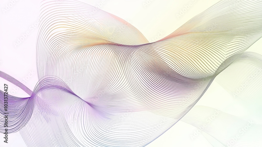 Abstract lines creating a flowing and vibrant pattern in soft colors Abstract lines creating a flowing and vibrant pattern in soft colors