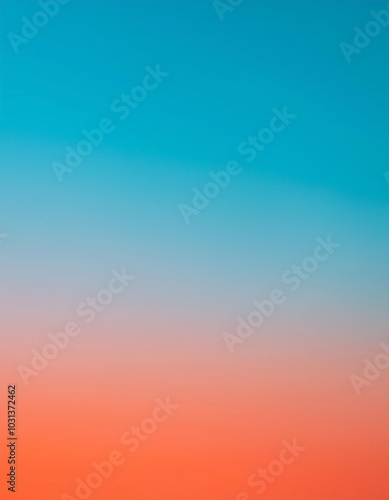 Serene Sunset Hues: A Captivating Gradient of Turquoise, Lavender, and Coral, Painting a Tranquil Evening Sky.