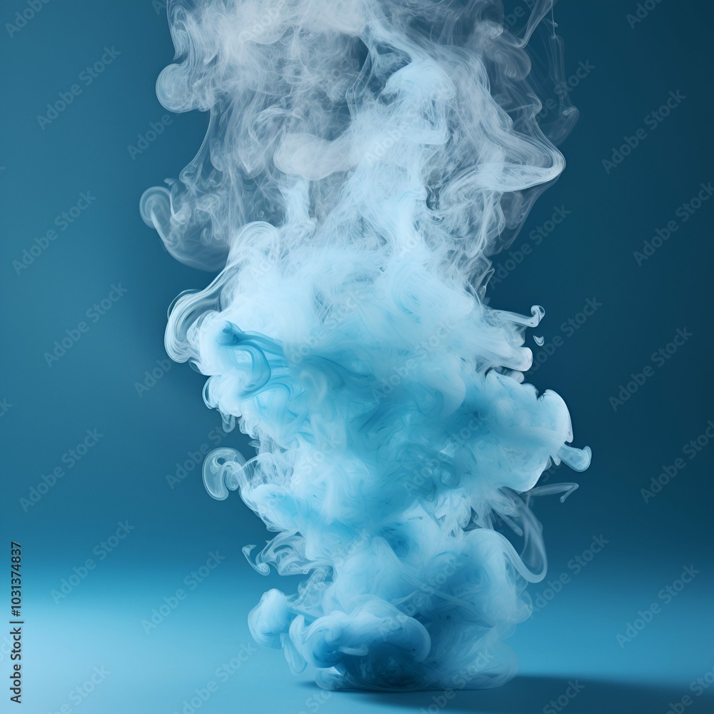 Blue Smoke Rising with Blue Background, Gender Reveal Blue Smoke Rising with Blue Background, Gender Reveal