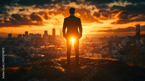 A silhouette of a man again...