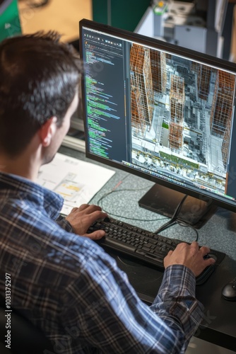 Engineers using computer simulations to study the behavior of materials under different loads, simulations help