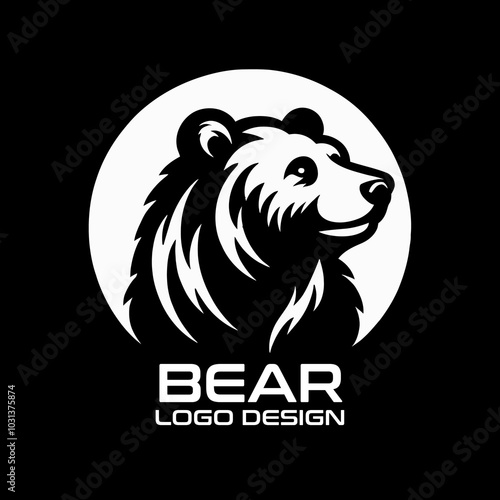 Bear Vector Logo Design photo