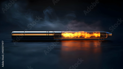 A futuristic pen with a fie...