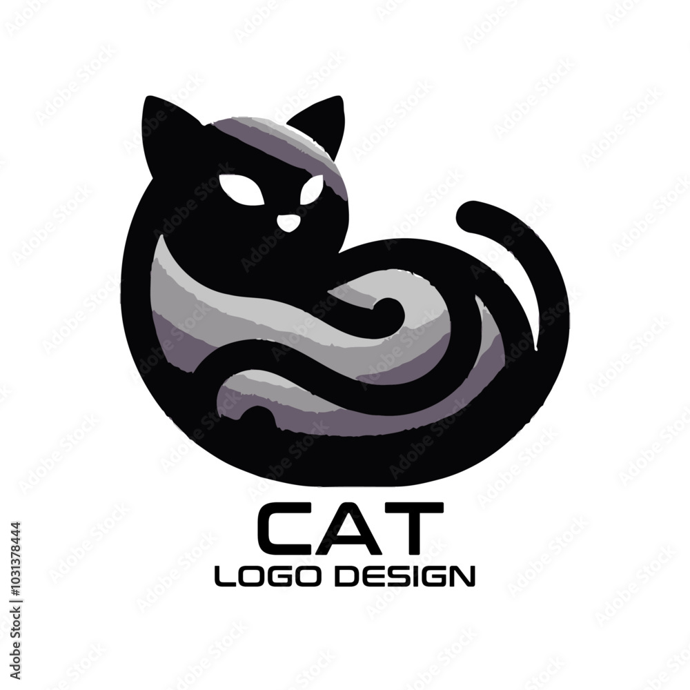 Cat Vector Logo Design Cat Vector Logo Design
