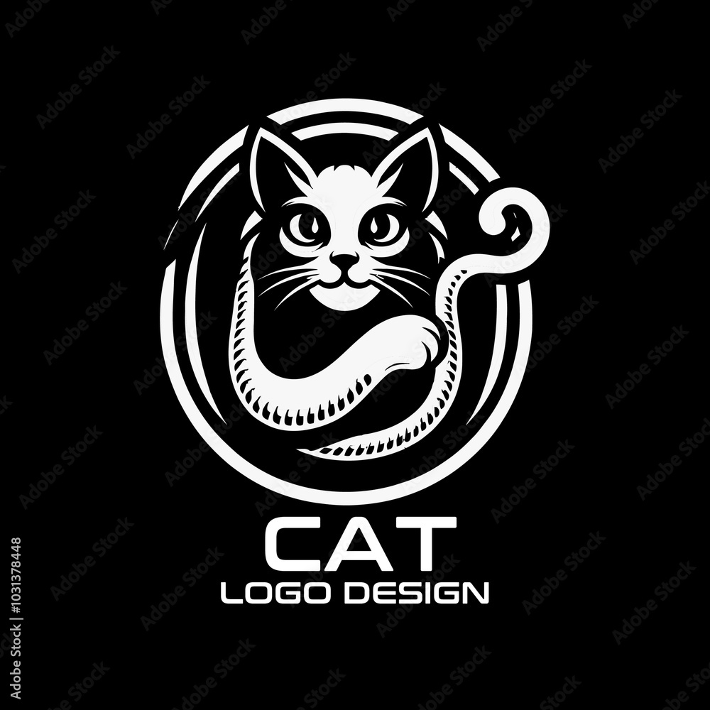 Cat Vector Logo Design Cat Vector Logo Design