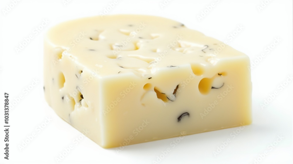 Delicious gorgonzola cheese block isolated on white background Delicious gorgonzola cheese block isolated on white background