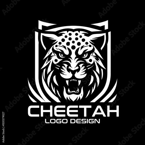 Cheetah Vector Logo Design photo