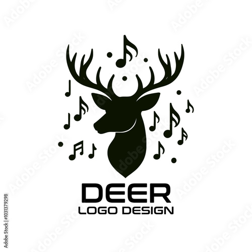 Deer Vector Logo Design photo