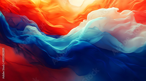 Abstract flowing colors res...