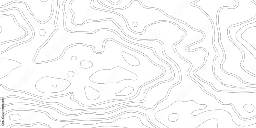 Abstract Topographic Map Pattern Background, geographic contour map paper texture. terrain path isolated on a white Abstract Topographic Map Pattern Background, geographic contour map paper texture. terrain path isolated on a white