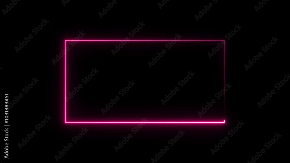 light glowing neon blue color picture frame rectangle animation icon. shape rectangle glowing and futuristic energy line animation. light moving for overlay element light glowing neon blue color picture frame rectangle animation icon. shape rectangle glowing and futuristic energy line animation. light moving for overlay element