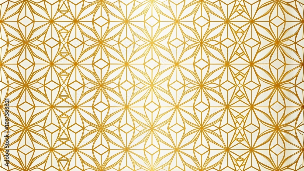 Fototapeta premium Elegant Golden Geometric Pattern for Modern Design and Decor