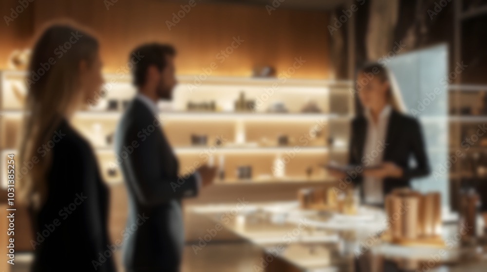 Blurred Business Meeting. Blurred Business Meeting.