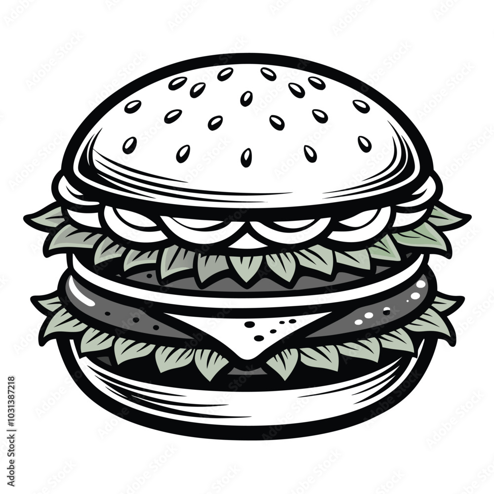 burger and fries burger and fries