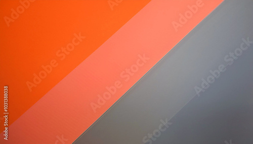 Abstract Color Blocks: Vibrant orange, coral, and gray hues intersect, creating a dynamic and visually striking composition. A modern minimalist masterpiece!