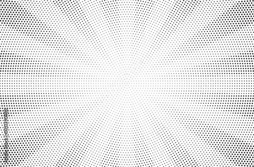 Halftone texture dot radial background, cartoon comic retro pop art dot border, halftone shadow photo