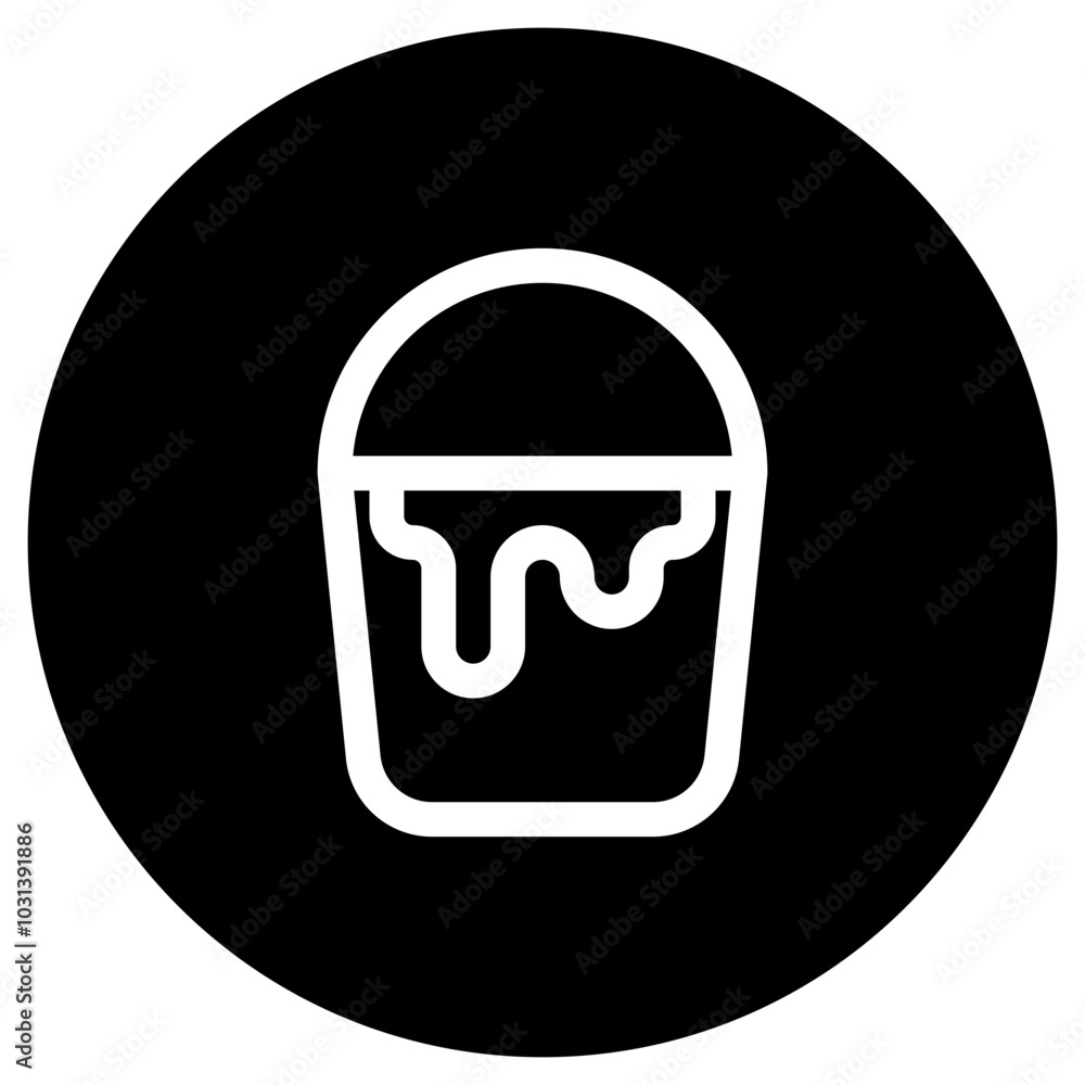 Editable paint bucket, plastic, metal, container vector icon. Construction, tools, industry. Part of a big icon set family. Perfect for web and app interfaces, presentations, infographics, etc Editable paint bucket, plastic, metal, container vector icon. Construction, tools, industry. Part of a big icon set family. Perfect for web and app interfaces, presentations, infographics, etc