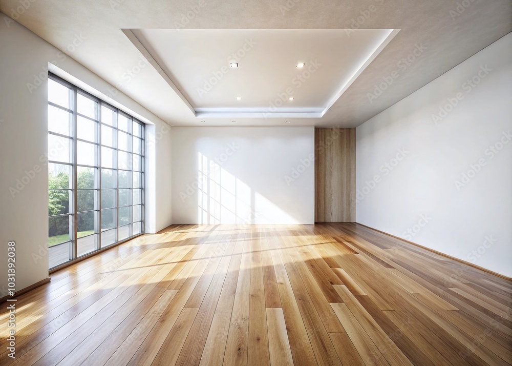 Empty Room with Wooden Floor and White Walls - Minimalist Interior Design Inspiration Empty Room with Wooden Floor and White Walls - Minimalist Interior Design Inspiration