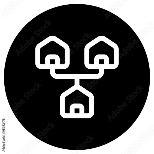 Editable local, home, network, LAN, connection vector icon. Remote work, job, profession, freelance. Part of a big icon set family. Perfect for web and app interfaces, presentations, infographics, etc