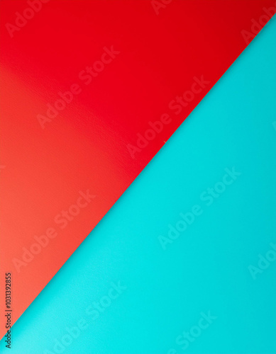 Free Download Vibrant red and teal hues intersect diagonally, creating a bold, modern, and energetic visual contrast. Perfect for backgrounds! - GFXLoad