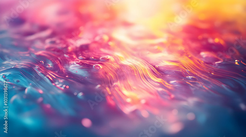 Abstract colorful fluid pat...