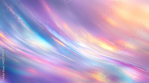 Abstract waves of pastel co...