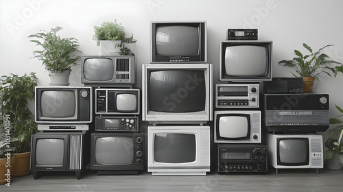 A collection of vintage tel...