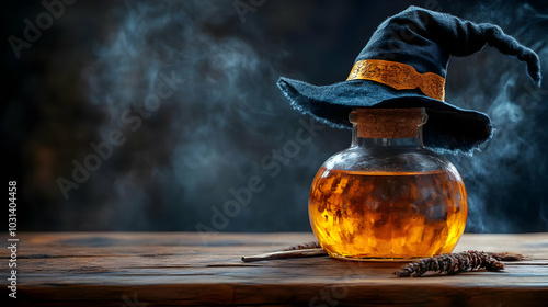 A mystical potion in a witc...