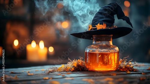 A witch's potion in a jar, ...