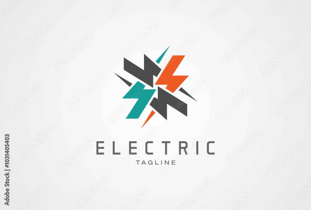 Electric Logo. tunder bolt design logo template element. vector illustration Electric Logo. tunder bolt design logo template element. vector illustration