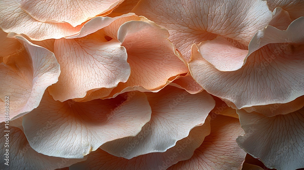 Delicate Pink Rose Petals in Macro Photography Delicate Pink Rose Petals in Macro Photography
