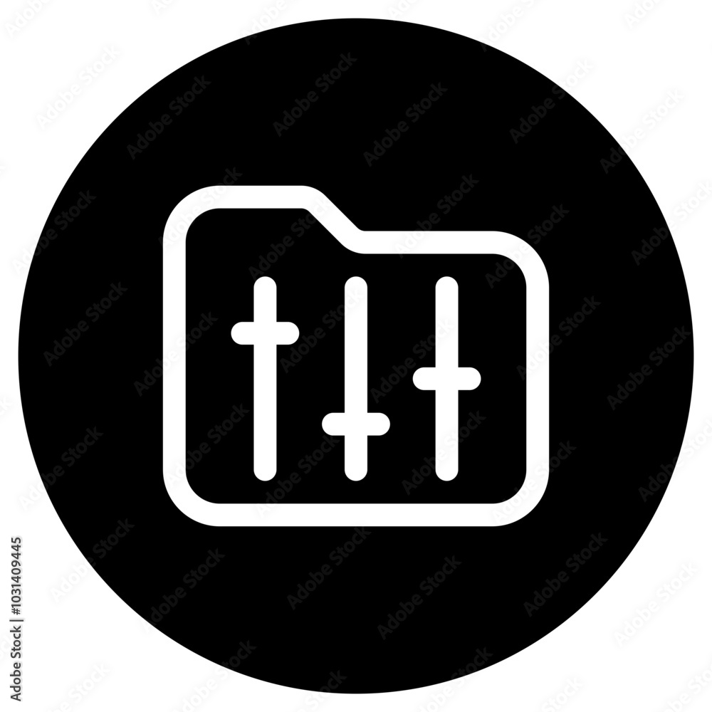Editable folder configuration vector icon. SEO, marketing, business. Part of a big icon set family. Perfect for web and app interfaces, presentations, infographics, etc Editable folder configuration vector icon. SEO, marketing, business. Part of a big icon set family. Perfect for web and app interfaces, presentations, infographics, etc