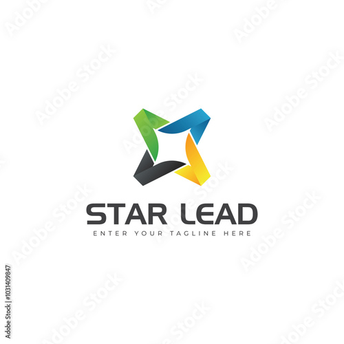 Free Download Star V logo design concept. Monogram logo design - GFXLoad
