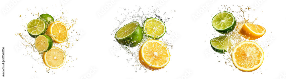 Citrus slices isolated on transparent PNG background perfect for food or beverage designs Citrus slices isolated on transparent PNG background perfect for food or beverage designs