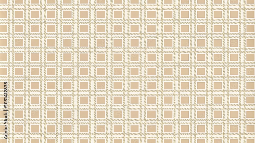 Seamless minimalist pattern with subtle grids and squares in beige and cream background forced perspective Seamless minimalist pattern with subtle grids and squares in beige and cream background forced perspective