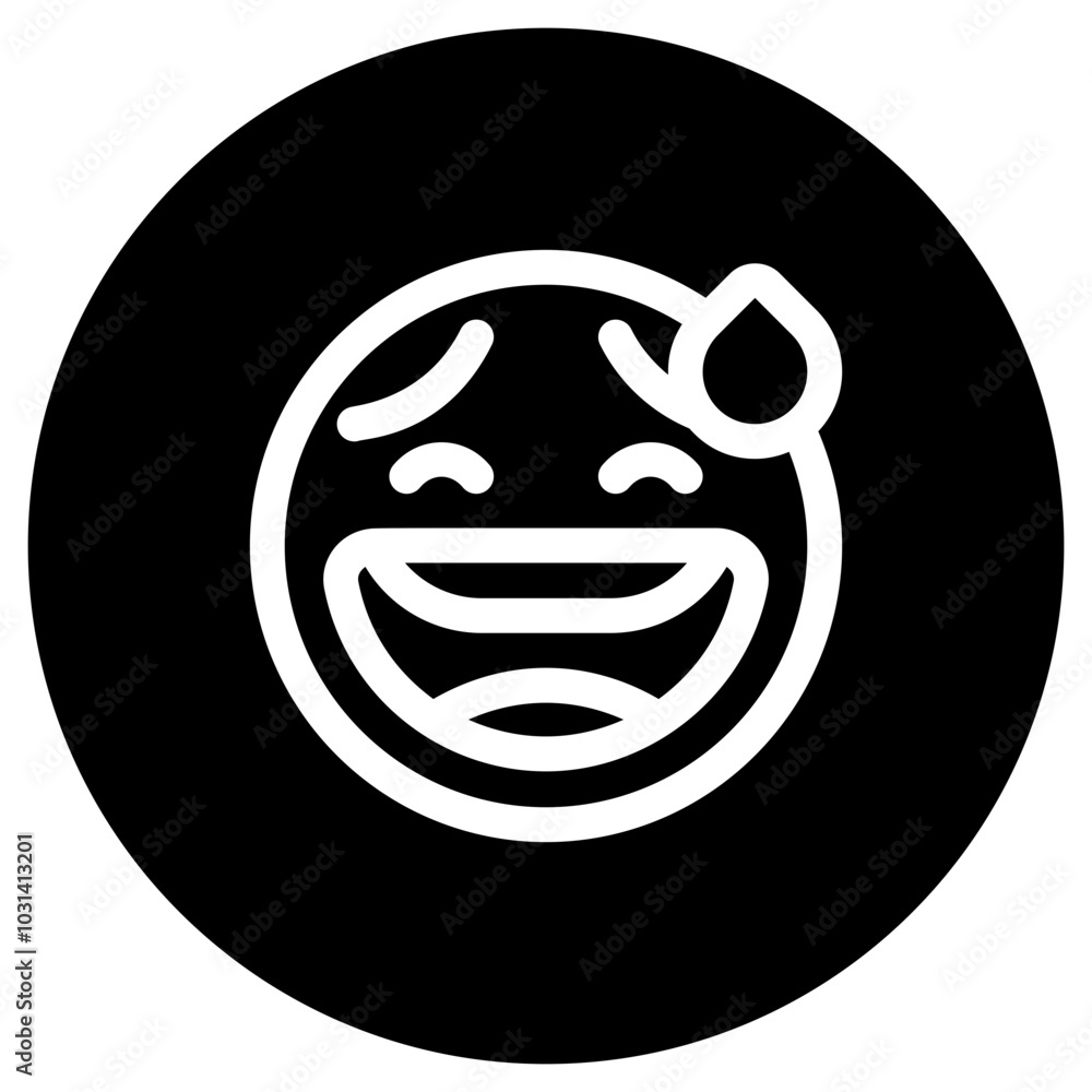 Editable sweat smile, awkward expression emoticon vector icon. Part of a big icon set family. Part of a big icon set family. Perfect for web and app interfaces, presentations, infographics, etc Editable sweat smile, awkward expression emoticon vector icon. Part of a big icon set family. Part of a big icon set family. Perfect for web and app interfaces, presentations, infographics, etc