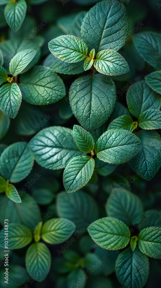 Close-up of Lush Green Leaves: A Botanical Masterpiece Close-up of Lush Green Leaves: A Botanical Masterpiece
