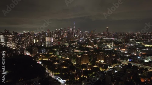 Wallpaper Mural Aerial view of Fort Greene, Brooklyn at night Torontodigital.ca