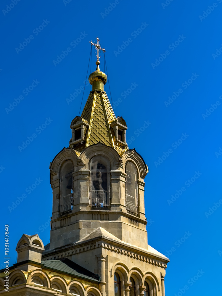 The Holy Myrrh Bearer Women Cathedral built in 1909 in Baku, capital of Azerbaijan. The Holy Myrrh Bearer Women Cathedral built in 1909 in Baku, capital of Azerbaijan.