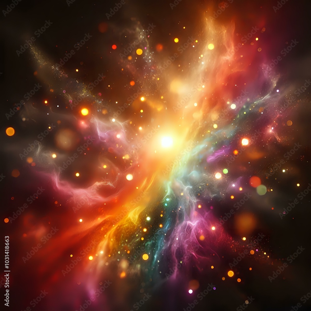 Obraz premium Cosmic Light Burst