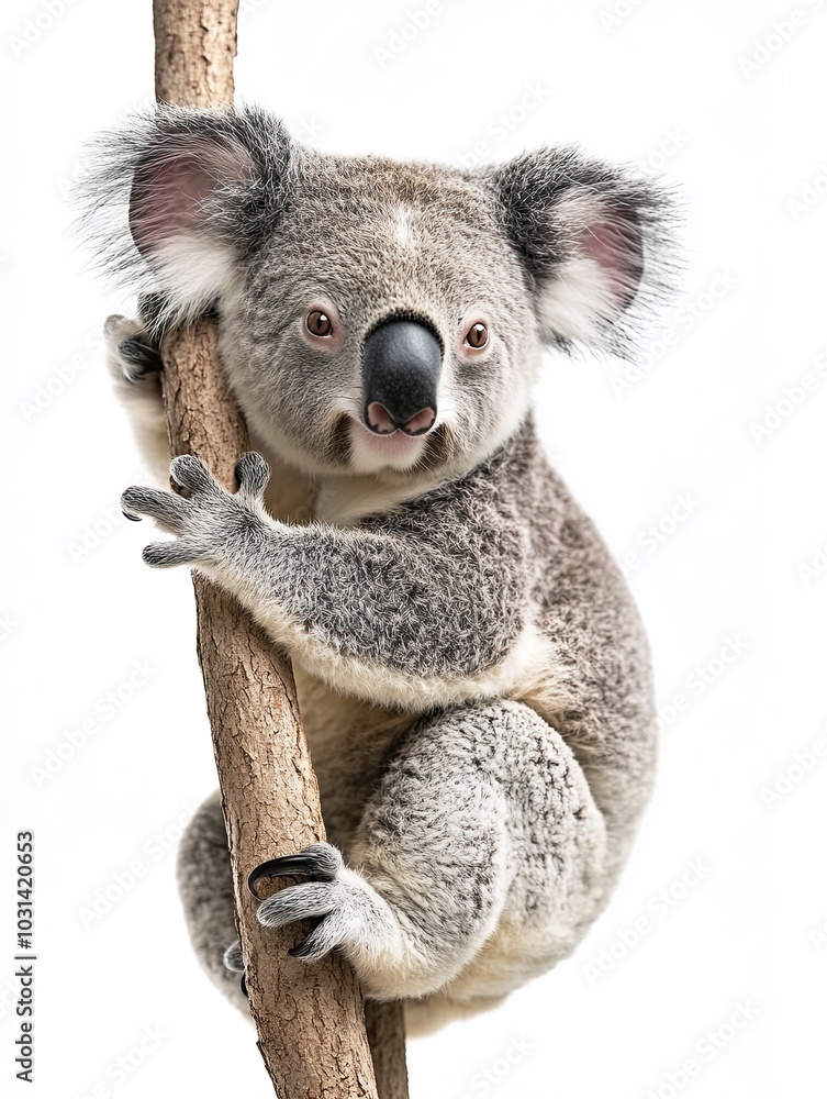 Fototapeta premium koala isolated on white background