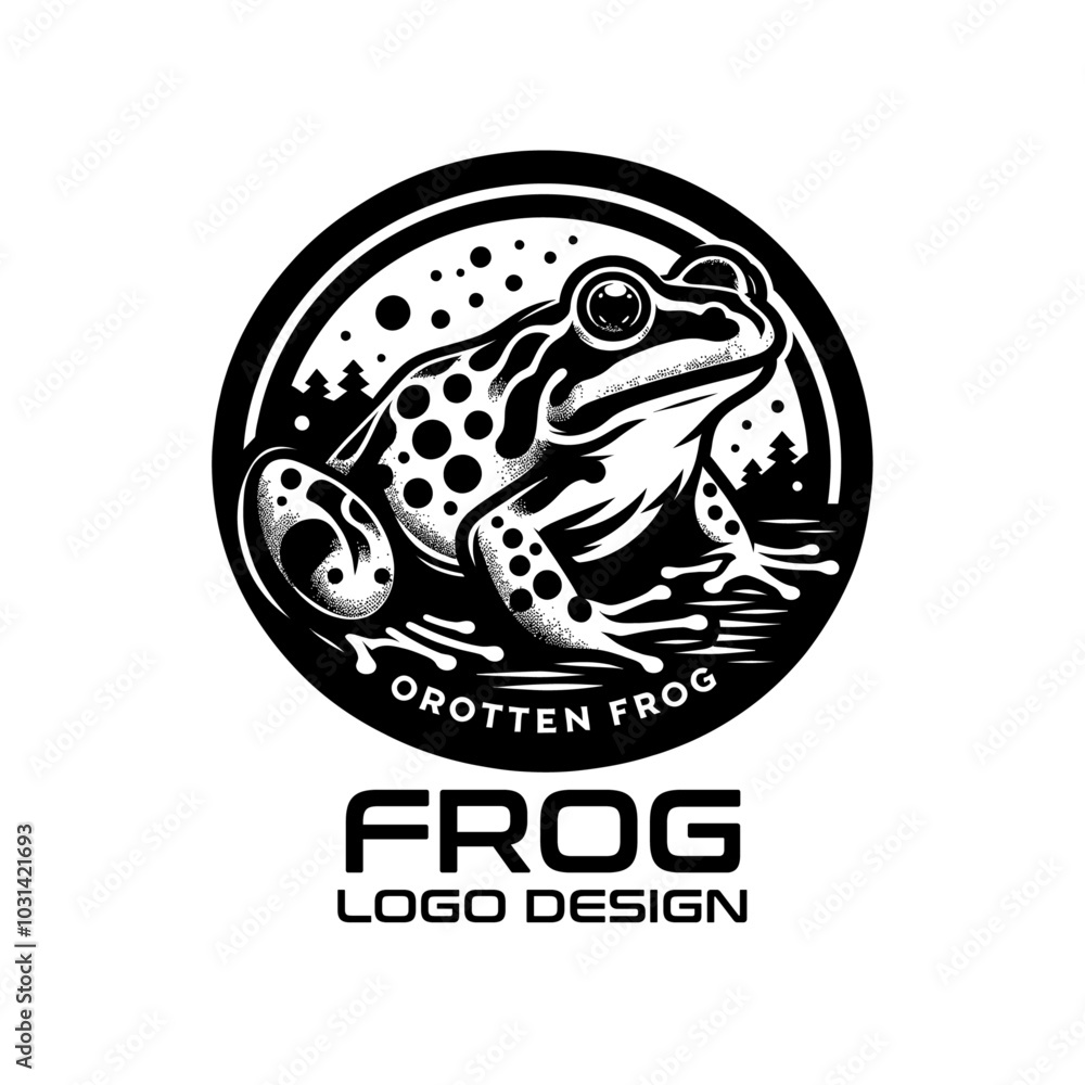 Obraz premium Frog Vector Logo Design