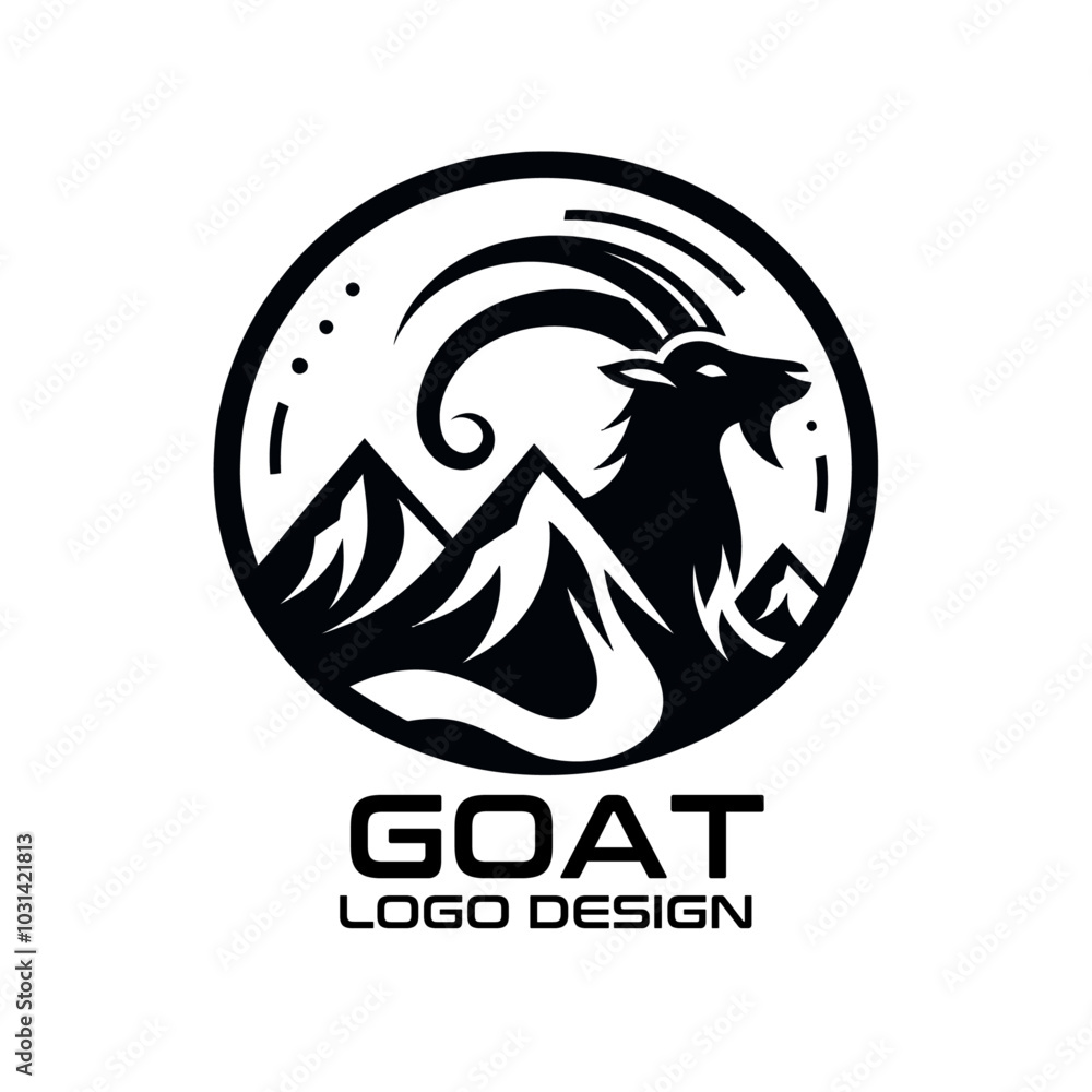 Goat Vector Logo Design Goat Vector Logo Design