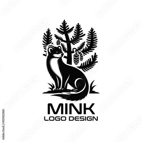 Mink Vector Logo Design
