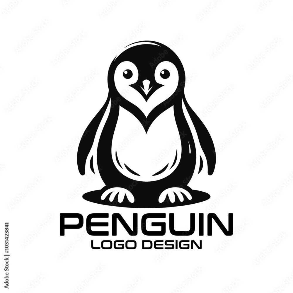Penguin Vector Logo Design Penguin Vector Logo Design