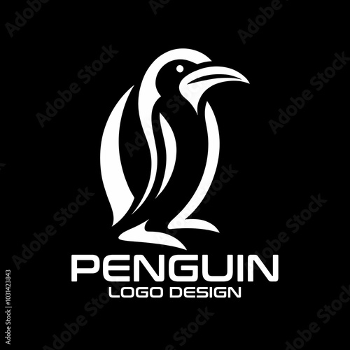 Penguin Vector Logo Design photo