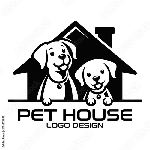 Pet House Vector Logo Design