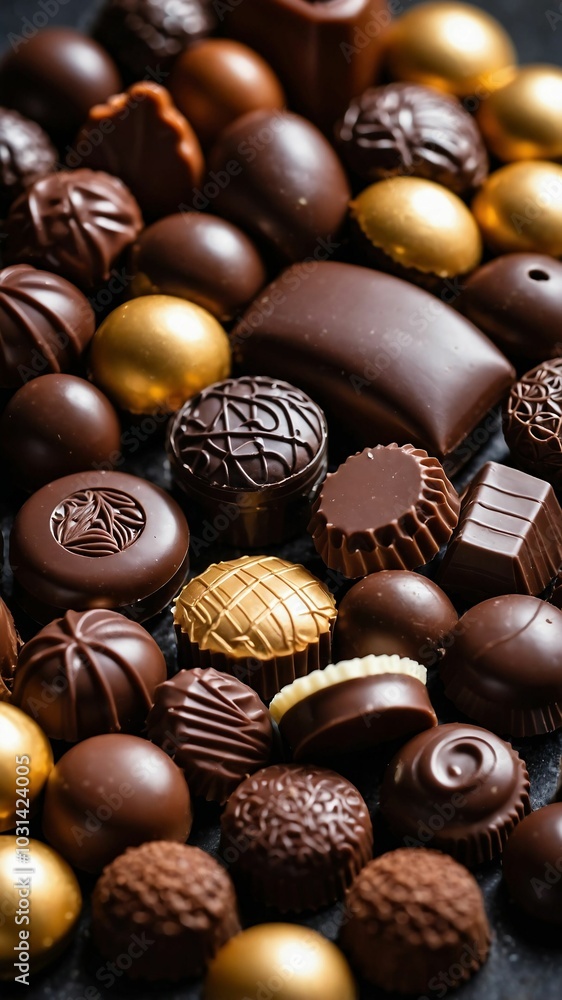 Assorted luxury chocolate truffles and pralines
Assorted luxury chocolate truffles and pralines