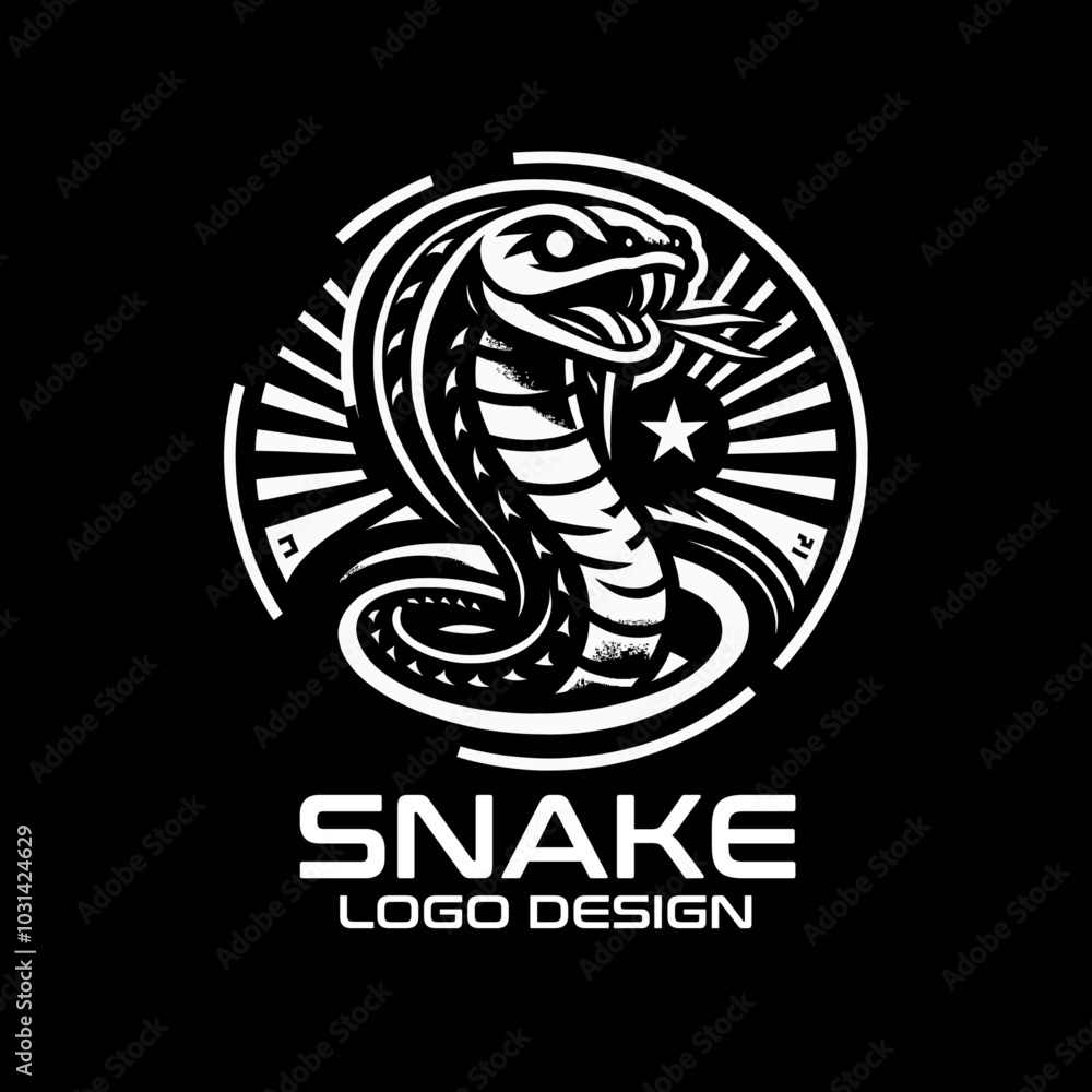 Snake Vector Logo Design Snake Vector Logo Design