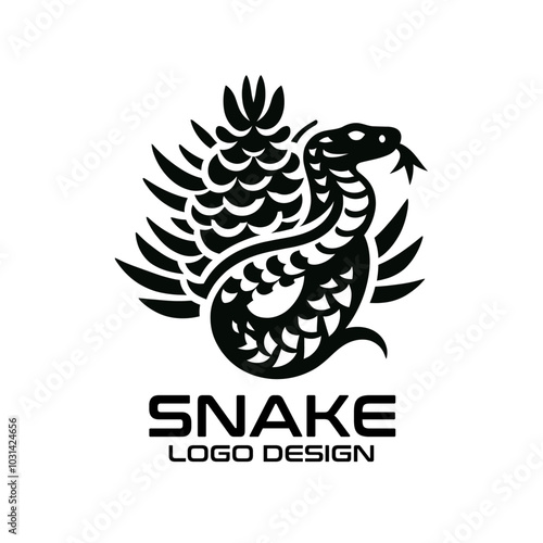 Snake Vector Logo Design photo